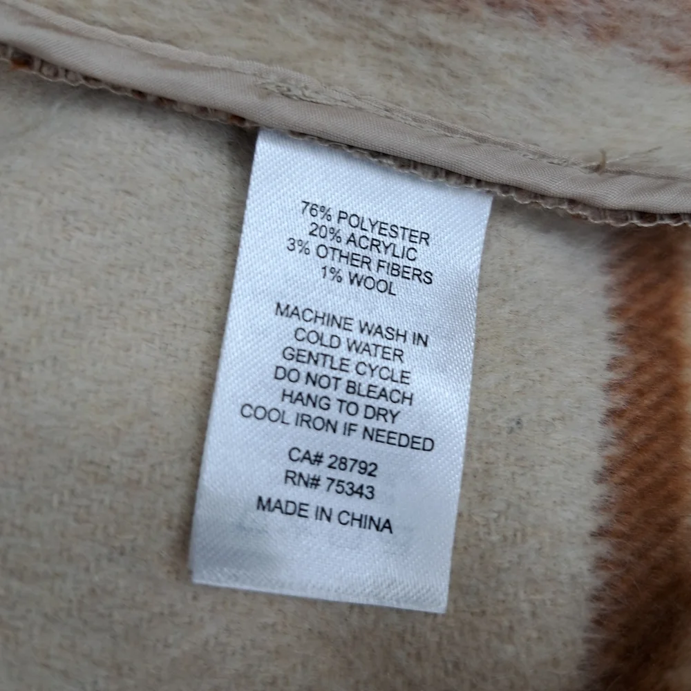 Joie Cream and Brown Plaid Blazer Women's Small Fits Like A Meduim Read #31 - Picture 5 of 7